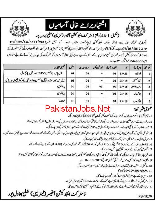 Jobs in Literacy And Non Formal Basic Education Department - advertisement image