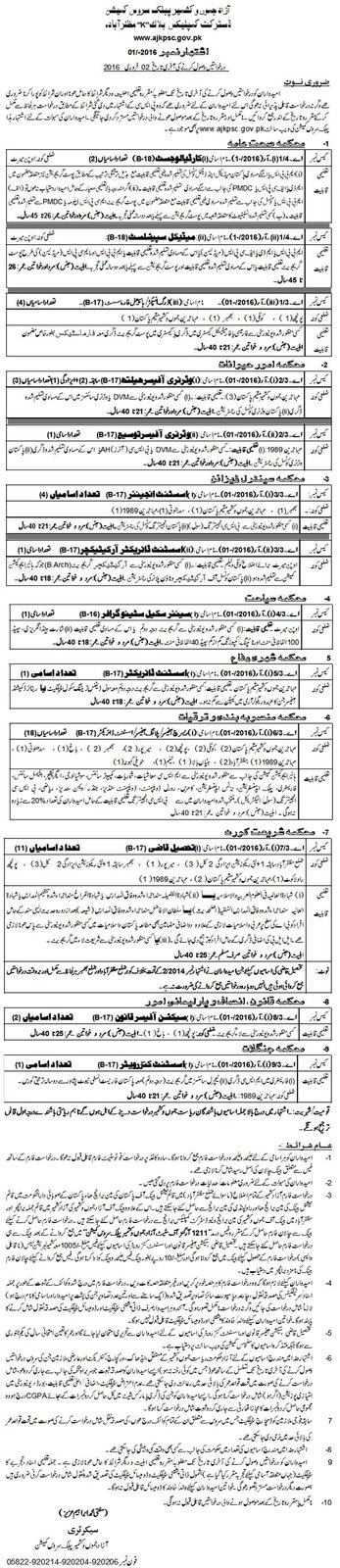 Vacancy Advertisement no. 1-/2016 ::: Urdu news - newspaper advertisement