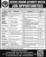 Defence Housing Authority (DHA) Multan February Jobs 2020