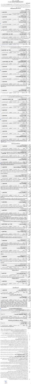Vacancy Advertisement no. 1-/2021 ::: Urdu news - newspaper advertisement